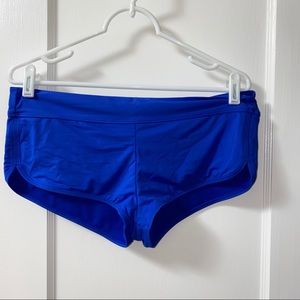 Brand New Blue Athleta swim bottoms/shorts size M!